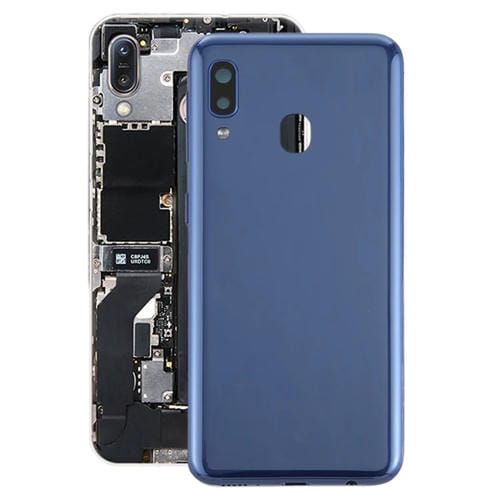 Rückseite der Batterieabdeckung Samsung Galaxy A20e mit seitlichen Tasten (Blau)