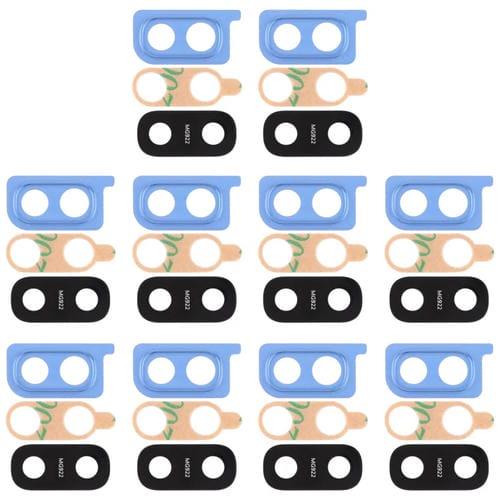 Kameraglasabdeckung Samsung Galaxy A20 (10 Stück) (Blau)