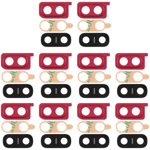 Kamerablendenabdeckung Samsung Galaxy A20 (Rot) - Packung von (10 Stück)