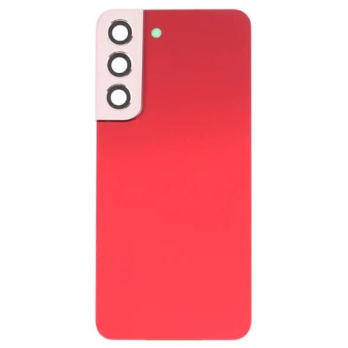 Couvercle arrière de batterie Samsung Galaxy S22 5G SM-S901B avec objectif d'appareil photo (rouge)