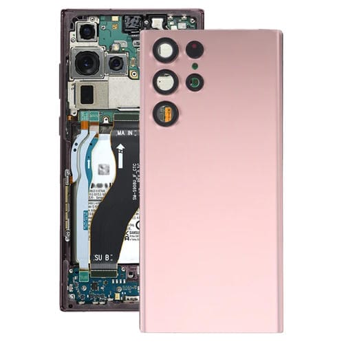 Coperchio posteriore della batteria con obiettivo fotocamera Samsung Galaxy S22 Ultra 5G SM-S908B (Rosa)
