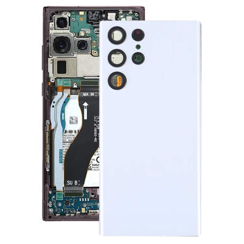 Back Cover + Camera Lens Samsung Galaxy S22 Ultra 5G SM-S908B (White)