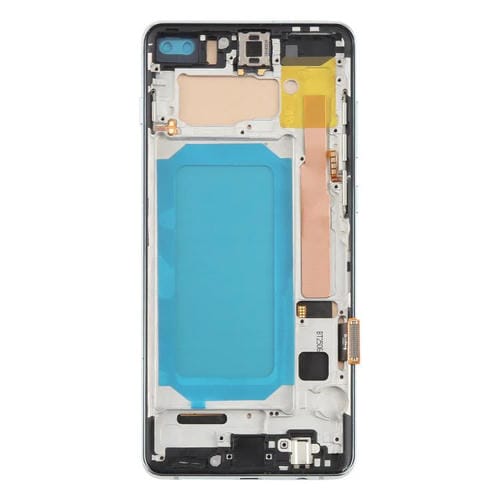 Pantalla LCD TFT de 6,38 pulgadas para Samsung Galaxy S10+ SM-G975F, digitalizador completo con marco, sin identificación de huellas dactilares (verde)