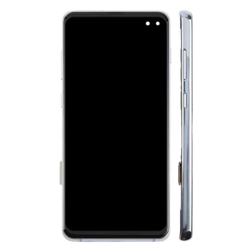 Pantalla LCD TFT digitalizadora de 6,38 pulgadas para Samsung Galaxy S10+ SM-G975F, ensamblaje completo con marco, sin identificación de huellas dactilares.