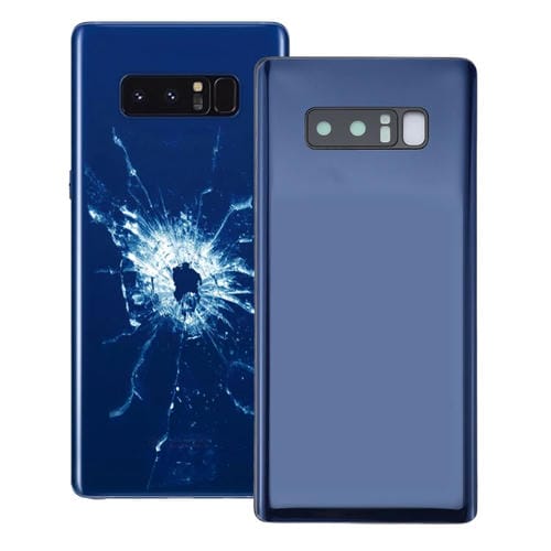 Rückseite Samsung Galaxy Note 8 mit Kamerablendenabdeckung (Blau)