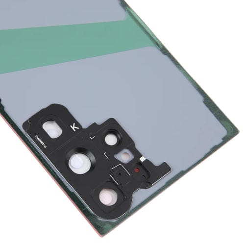 Tappo posteriore della batteria in vetro Samsung Galaxy S23 Ultra SM-S918 con obiettivo della fotocamera (Rosso)