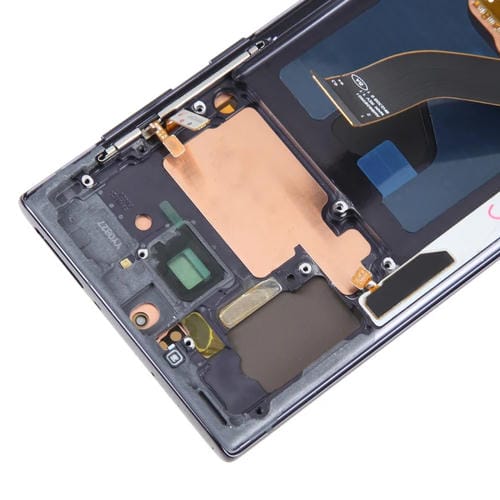 LCD OLED-Bildschirm Samsung Galaxy Note 10 SM-N970F mit Rahmen (Schwarz)