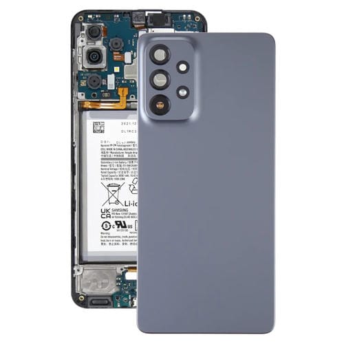 Tampa Traseira da Bateria Samsung Galaxy A73 5G SM-A736B com Lente da Câmara (Preto)