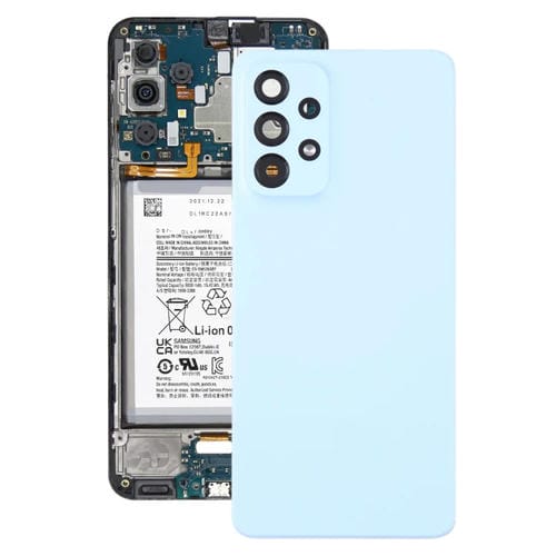 Rückseite Batterieabdeckung Samsung Galaxy A53 5G SM-A536B mit Kameraglas (Blau)