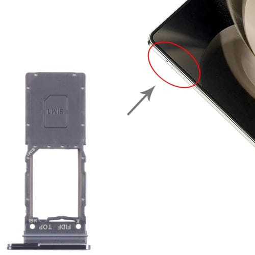 Plateau de carte SIM Samsung Galaxy Z Fold5 SM-F946 (Noir)