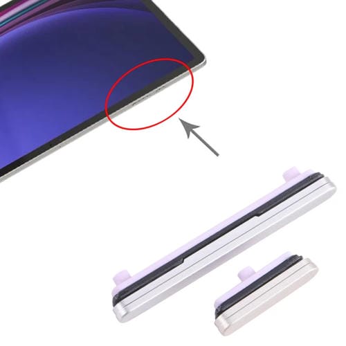 Bouton d'alimentation et de volume Samsung Galaxy Tab S9+ SM-X810/X816/X818 (Argenté)