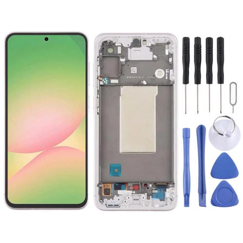 Écran LCD Samsung Galaxy A56 SM-A566B et Cadre (Rose)