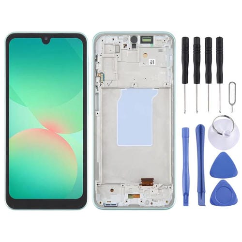Écran LCD OLED 6,46 pouces et cadre (vert) Samsung Galaxy A26 SM-A266B