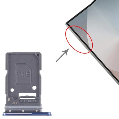 SIM-Kartenfach Samsung Galaxy Z Fold7 SM-F966U USA-Version (Blau)