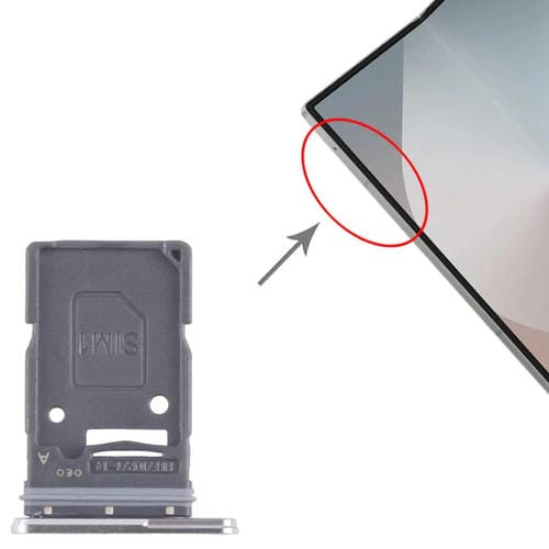 Vassoio scheda SIM Samsung Galaxy Z Fold7 SM-F966U Versione USA (Argento)