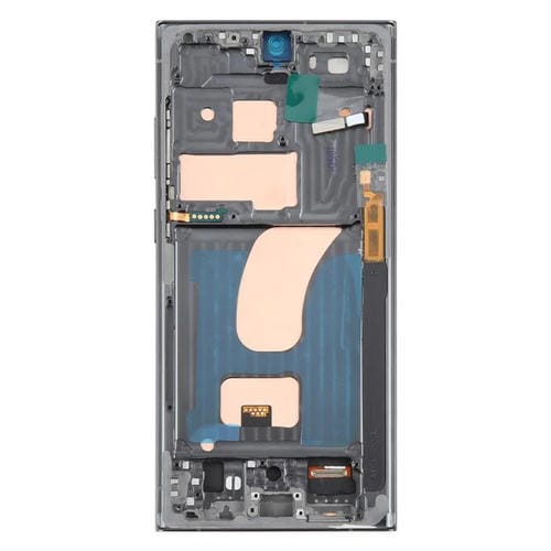 Pantalla LCD TFT de 6,72 pulgadas para Samsung Galaxy S23 Ultra SM-S918B, digitalizador completo con marco, sin identificación de huellas dactilares (verde)