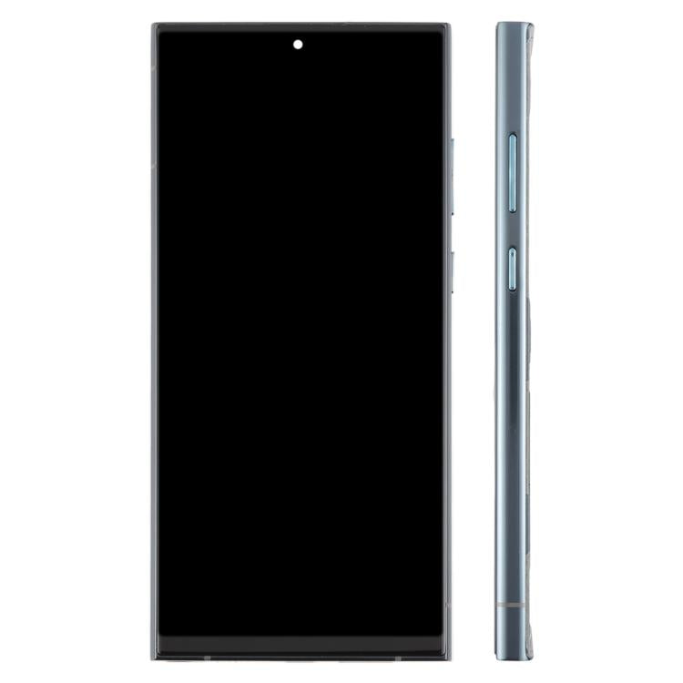Pantalla LCD TFT de 6,72 pulgadas para Samsung Galaxy S22 Ultra SM-S908B, digitalizador completo con marco, sin identificación de huellas dactilares (verde)