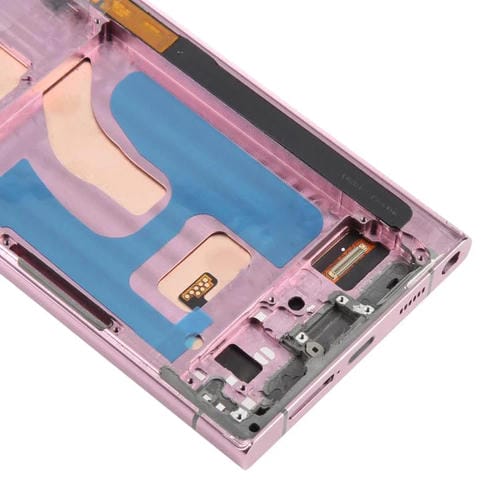 Pantalla LCD TFT de 6,72 pulgadas para Samsung Galaxy S22 Ultra SM-S908B, digitalizador completo con marco, sin identificación de huellas dactilares (morado)