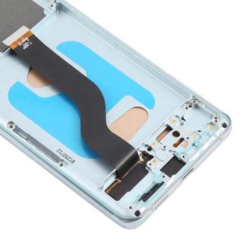 Pantalla LCD TFT de 6,58 pulgadas para Samsung Galaxy S20+ SM-G985F, digitalizador completo con marco, sin identificación de huellas dactilares (azul)