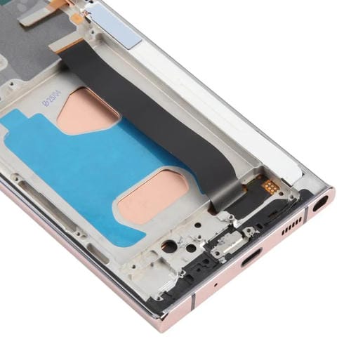 Pantalla LCD TFT de 6,72 pulgadas para Samsung Galaxy Note20 Ultra SM-N986B, digitalizador completo con marco, sin identificación de huellas dactilares (dorado)