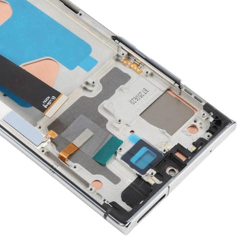 Pantalla LCD TFT de 6,72 pulgadas para Samsung Galaxy Note20 Ultra SM-N986B, digitalizador completo con marco, sin identificación de huellas dactilares (plateado)