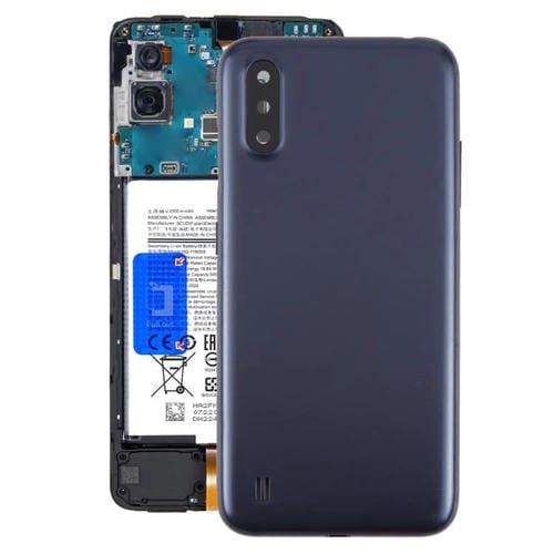 Carcasa trasera con tapa para lente de cámara para Samsung Galaxy A01 SM-A015F (azul)