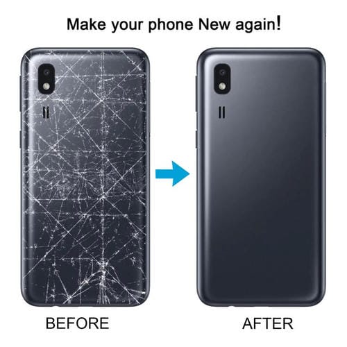 Carcasa trasera con tapa para lente de cámara (gris) para Samsung Galaxy A2 Core SM-A260F