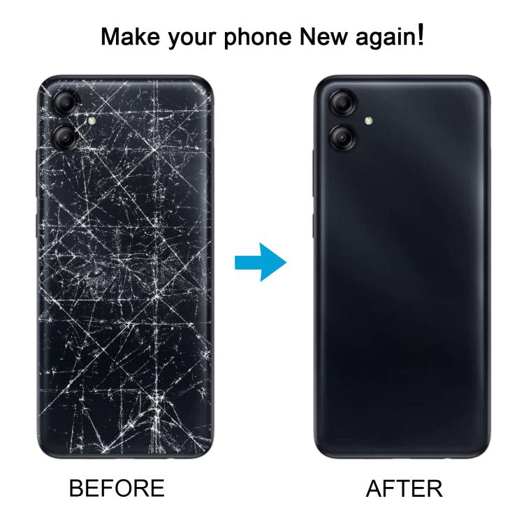 Carcasa trasera con tapa para lente de cámara (gris) para Samsung Galaxy A04 SM-A045F
