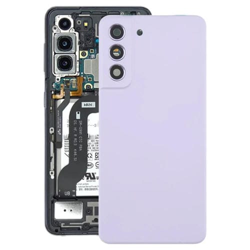 Carcasa trasera con tapa para lente de cámara para Samsung Galaxy S21 FE SM-G990B (morado)