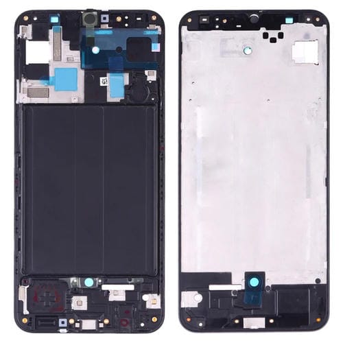 Frontgehäuse LCD-Rahmen Samsung Galaxy A50 Facettiertes Panel (Schwarz)