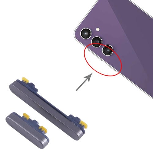 Botón de Encendido y Volumen Samsung Galaxy S23 FE SM-S711B (10 Piezas) (Negro)