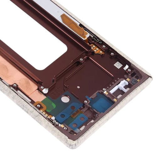 Placa de Bisel de Marco Medio Samsung Galaxy Note 9 con Teclas Laterales (Oro)