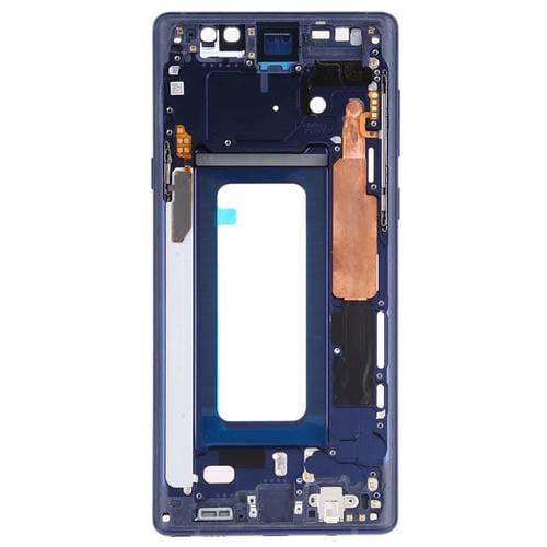 Middle Frame Bezel Plate Samsung Galaxy Note 9 SM-N960 with Side Keys (Blue)