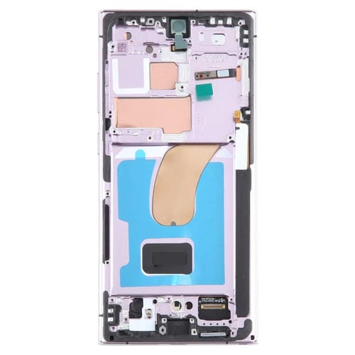 LCD-Bildschirm Samsung Galaxy S23 Ultra SM-S918B mit Rahmen (Lila)