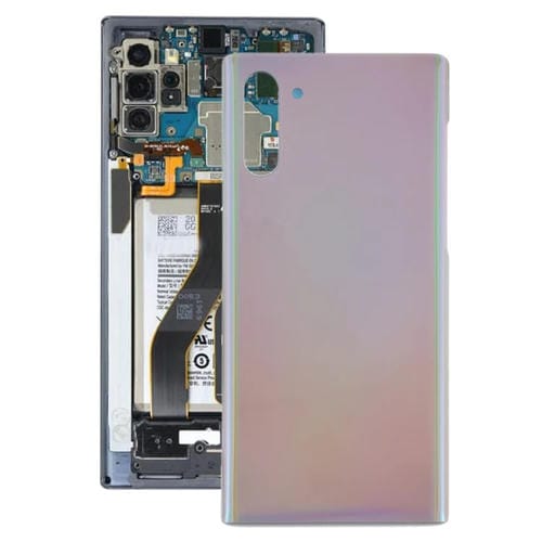 Dos de couverture de batterie Samsung Galaxy Note 10 (Argent)