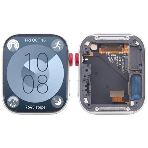 Vollbild Original Huawei Watch Fit 3 mit Rahmen (Silber)