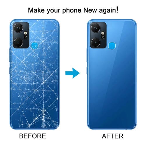 Tampa Traseira da Bateria Infinix Smart 6 Plus Índia X6823 (Azul)