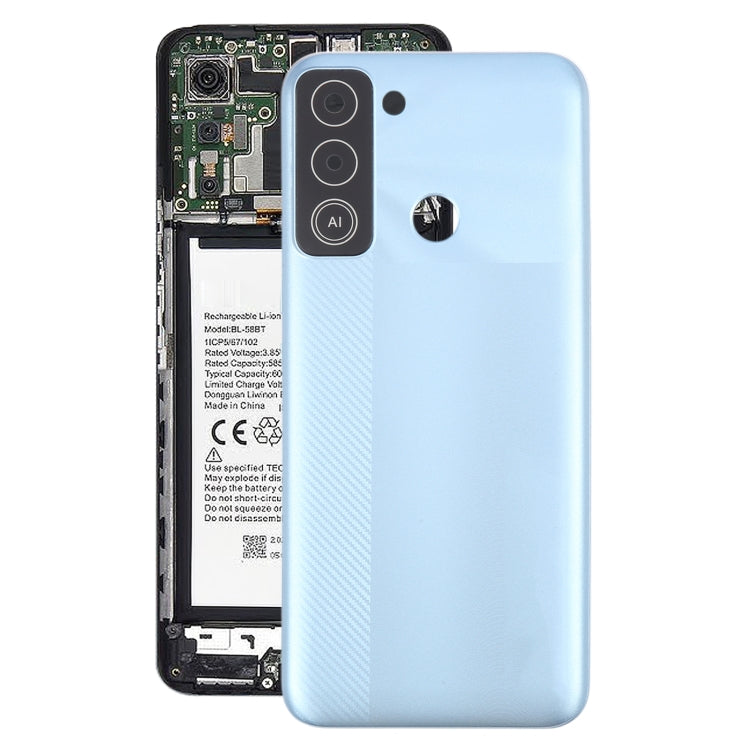 Tapa Trasera Batería Original Tecno Pop 5 Lte (Plata)