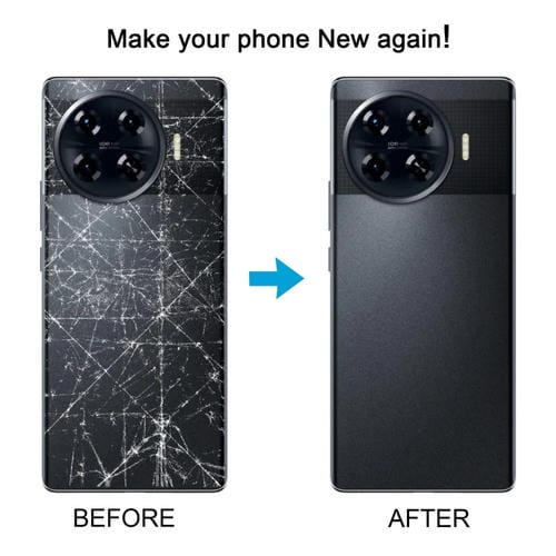 Rückseite des Akkudeckels Tecno Spark 20 Pro + (Weiß)