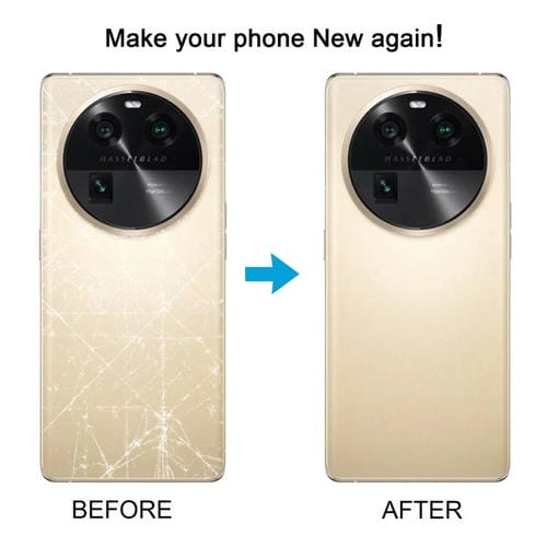 Couvercle Arrière Batterie Oppo Find X6 (Bleu)