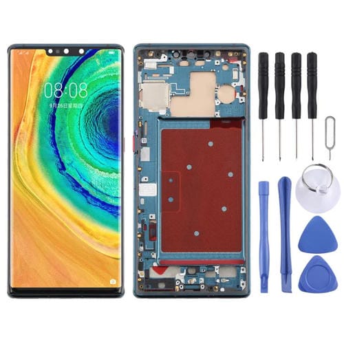 Schermo Completo TFT Huawei Mate 30 Pro con Cornice senza Identificazione delle Impronte Digitali (Verde)