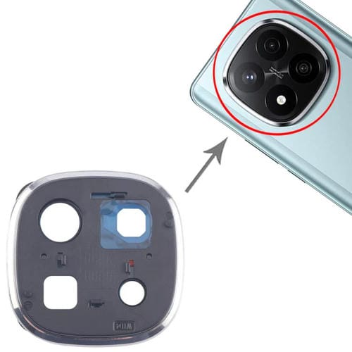 Rear Camera Lens Frame Xiaomi Redmi Note 14 Pro + 5G (Silver)
