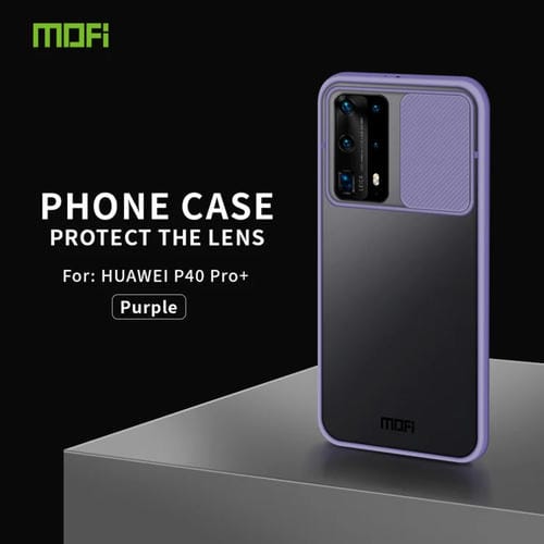 Para Huawei P40 Pro + MOFI Xing Dun Series PC + TPU Anti-peep Carcasa protectora todo incluido impermeable y anti-caída, Translúcido Frosted (Morado)