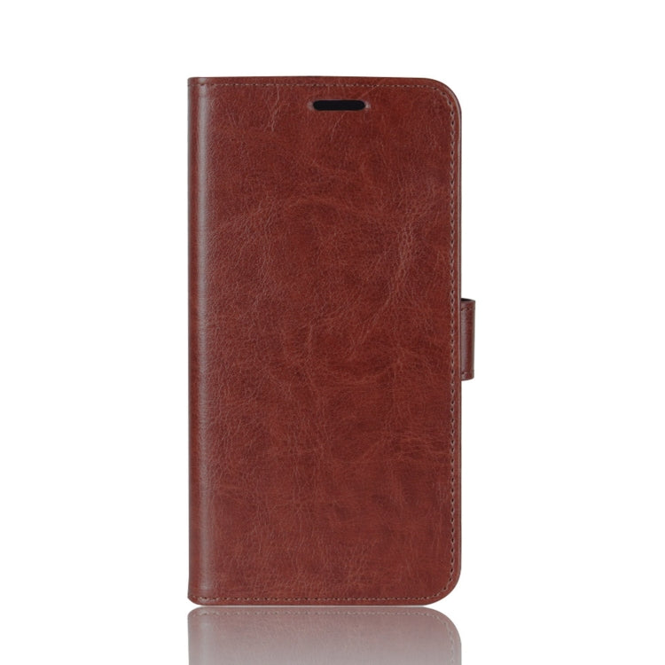 Para Motorola Moto G 5G R64 Funda protectora con solapa horizontal con textura con soporte, ranuras para tarjetas, billetera y marco de fotos (marrón)