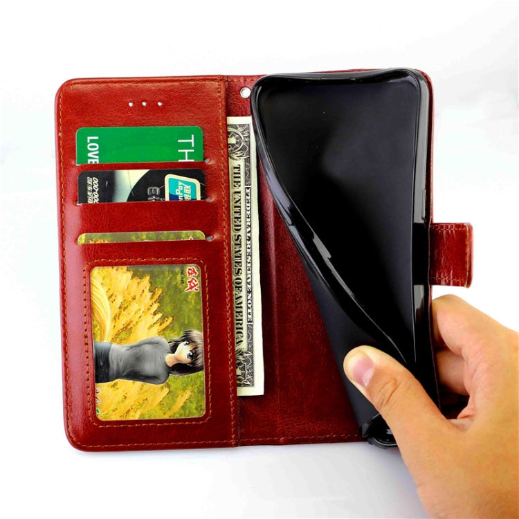 Para Huawei Mate40 Pro / Mate40 Pro + Funda protectora con tapa horizontal de cuero con textura de caballo loco con soporte y ranuras para tarjetas y billetera y marco de fotos (azul claro)
