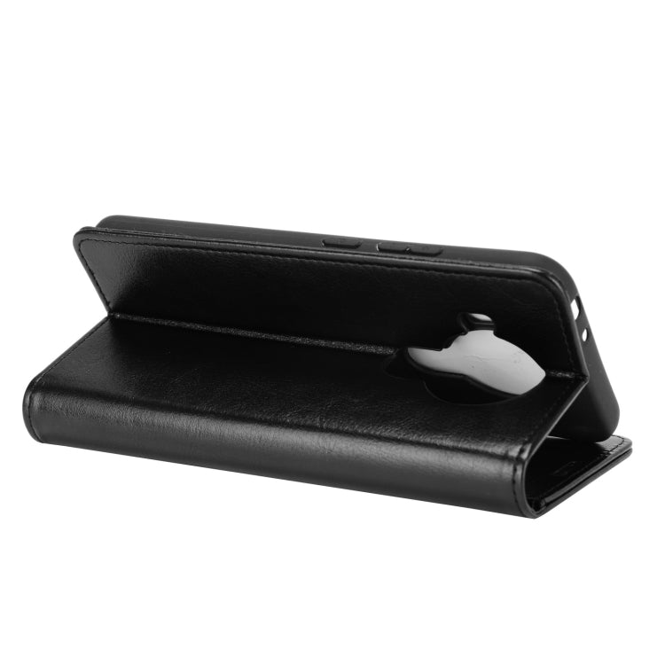 Para Nokia 5.4 R64 Funda protectora con solapa horizontal con textura con soporte y ranuras para tarjetas, billetera y marco de fotos