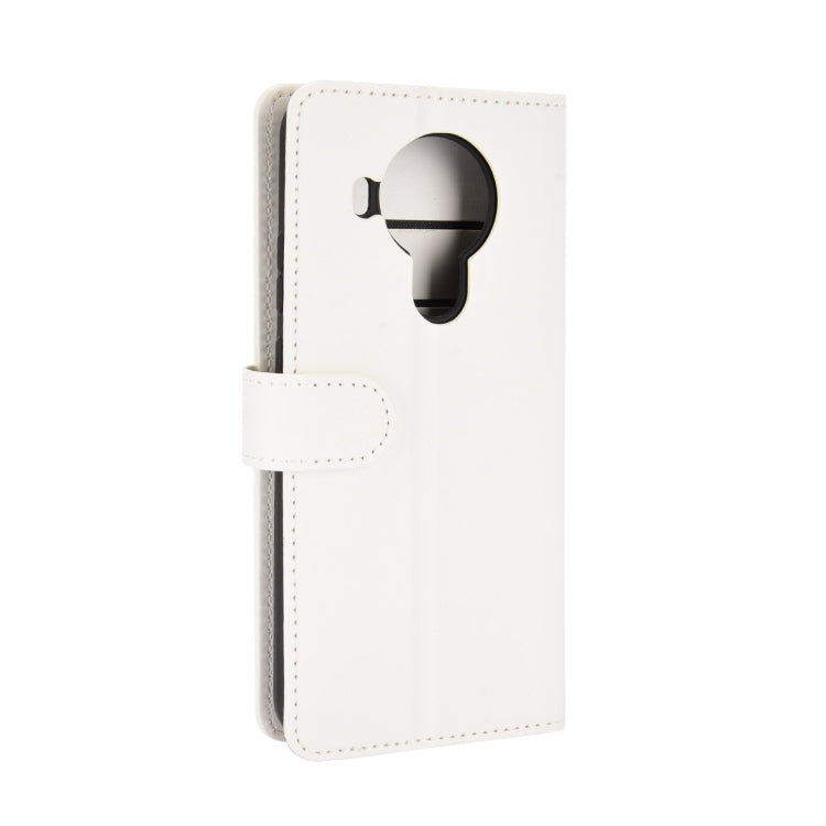 Para Nokia 5.4 R64 Funda protectora con solapa horizontal con textura con soporte y ranuras para tarjetas, billetera y marco de fotos