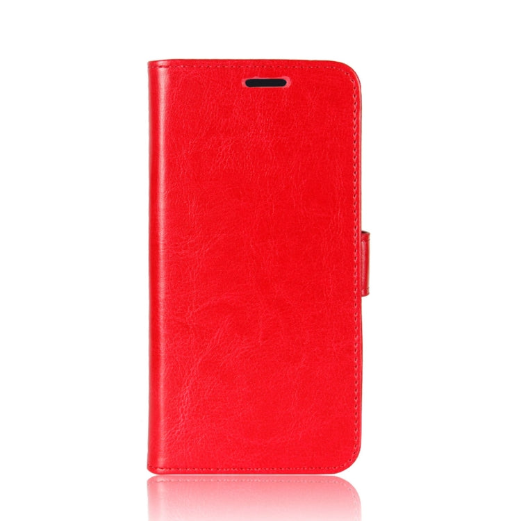 Para Nokia 5.4 R64 Funda protectora con solapa horizontal de textura única con soporte y ranuras para tarjetas y billetera y marco de fotos (rojo)