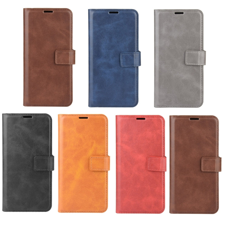 Para Google Pixel 5a Retro Becerro Patrón Hebilla Caja de cuero Horizontal Flip Funda con soporte y ranuras para tarjetas y billetera (azul)