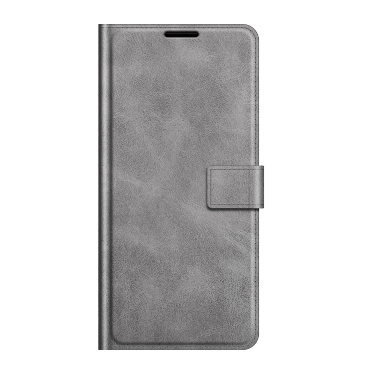 Para ZTE Blade A7S 2020 Patrón de pantorrilla retro Hebilla Caja de cuero Horizontal Flip Funda con soporte y ranuras para tarjeta y billetera (gris)